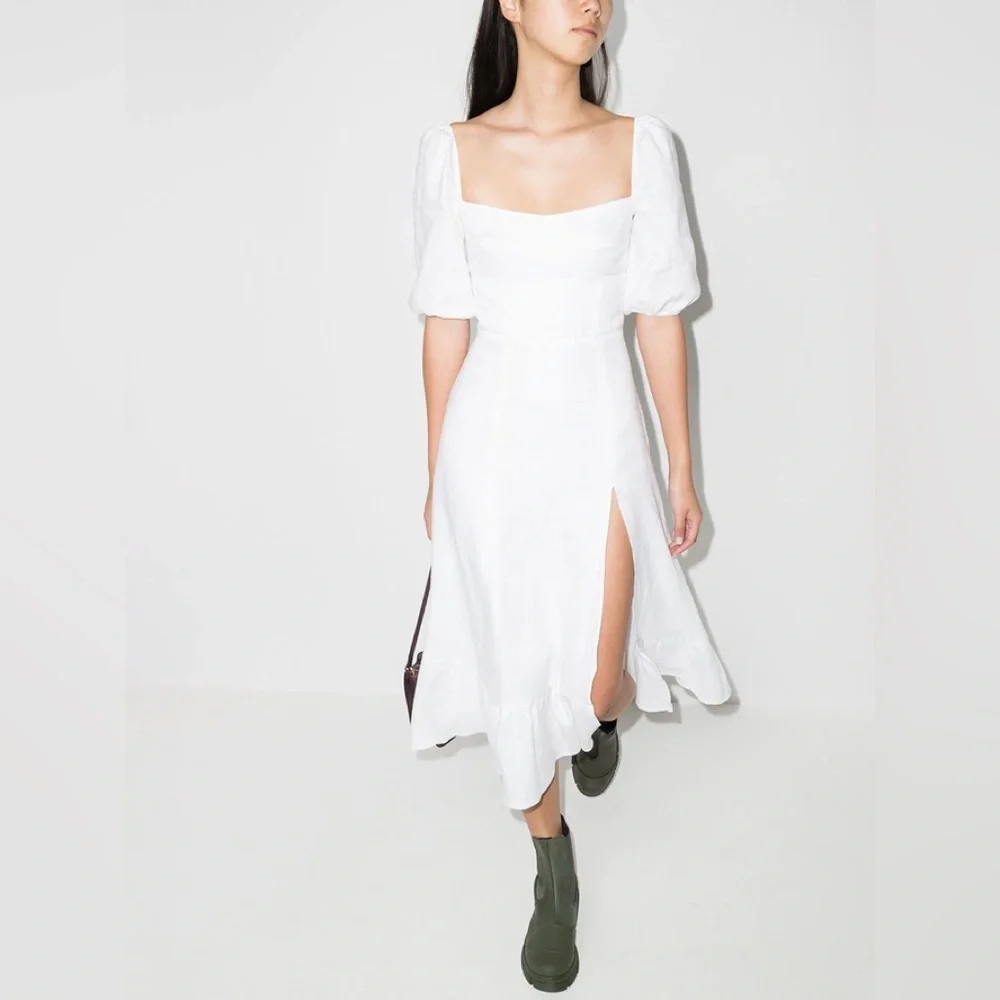 Reformation Belgium Linen Dress NWT size 2 and 4 - Picture 3 of 15